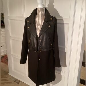 Lovers & Friends leather 2 piece zip jacket